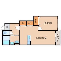 長柄駅 徒歩15分 1階の物件間取画像